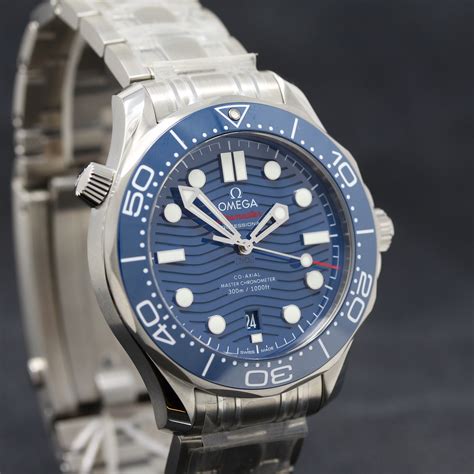 omega 44mm seamaster|Omega Seamaster wave dial.